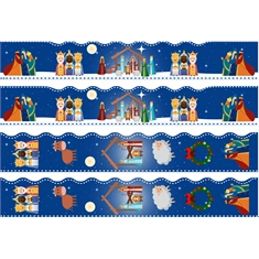 Christmas Classroom Bulletin Board Border | Nativity Design